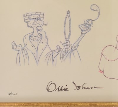 Lot 180 - WALT DISNEY - OLLIE JOHNSTON - 'CELEBRATING OLLIE JOHNSON' LTD ED SIGNED DISPLAY