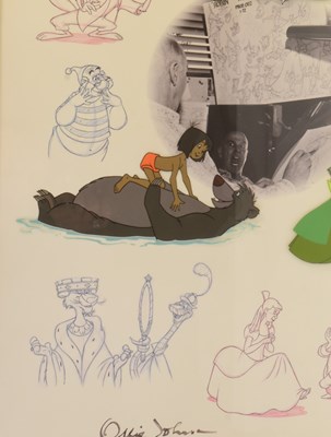 Lot 180 - WALT DISNEY - OLLIE JOHNSTON - 'CELEBRATING OLLIE JOHNSON' LTD ED SIGNED DISPLAY