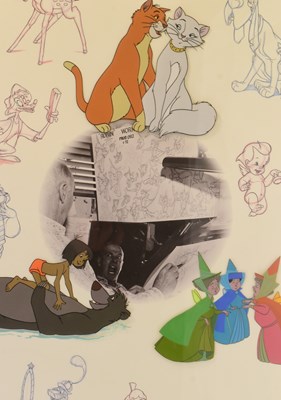 Lot 180 - WALT DISNEY - OLLIE JOHNSTON - 'CELEBRATING OLLIE JOHNSON' LTD ED SIGNED DISPLAY