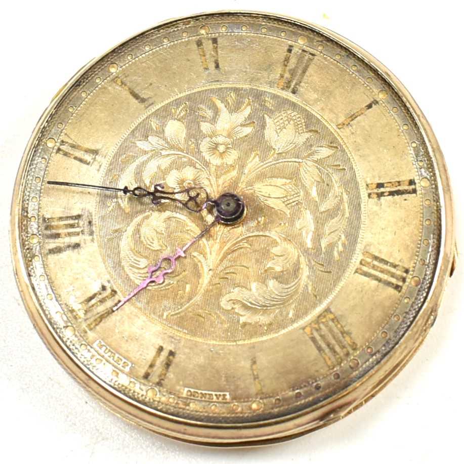 Lot 176 - 18CT GOLD SWISS POCKET WATCH
