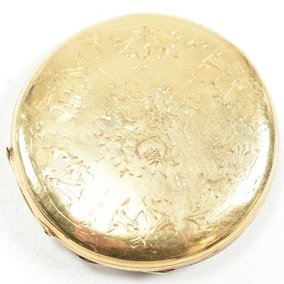 Lot 176 - 18CT GOLD SWISS POCKET WATCH