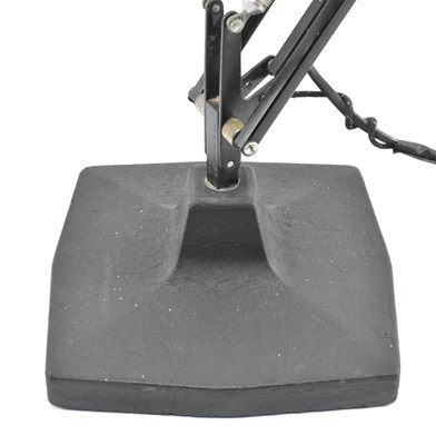 Lot 299 - HERBERT TERRY - 1208 MODEL - VINTAGE 1930S INDUSTRIAL BLACK ANGLEPOISE LAMP