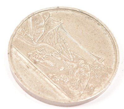 Lot 375 - BRISTOL SUSPENSION BRIDGE COMMEMORATIVE MEDALLION 1864