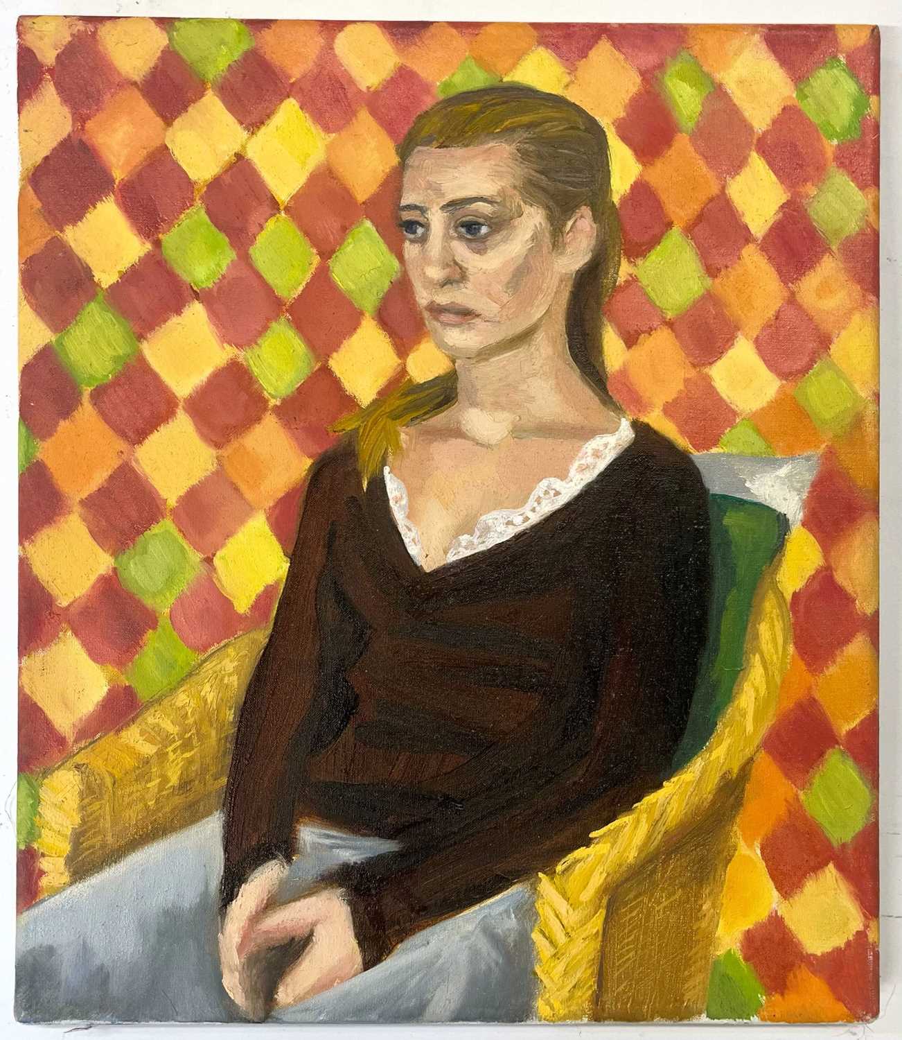 Lot 13 - ROBIN SYMES (1939-2023) - UNTITLED PORTRAIT OF YOUNG LADY