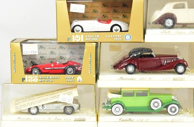 Lot 308 - DIECAST - COLLECTION OF BRUMM & SOLIDO DIECAST MODEL CARS