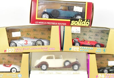 Lot 308 - DIECAST - COLLECTION OF BRUMM & SOLIDO DIECAST MODEL CARS