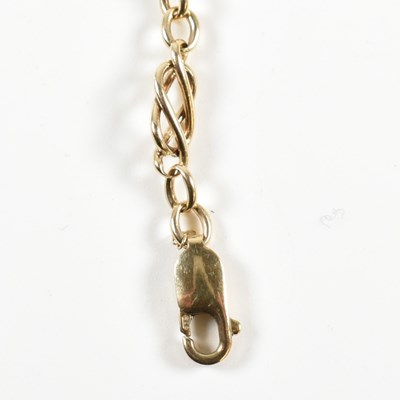 Lot 148 - 9CT GOLD CHAIN BRACELET WITH HALLMARKED 9CT GOLD MALTESE CROSS CHARM