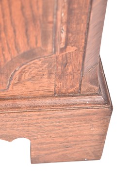 Lot 492 - 19TH CENTURY GEORGE III OAK-CASED GRANDFATHER CLOCK BY SKERRATT ASTBURY