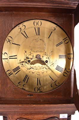 Lot 492 - 19TH CENTURY GEORGE III OAK-CASED GRANDFATHER CLOCK BY SKERRATT ASTBURY
