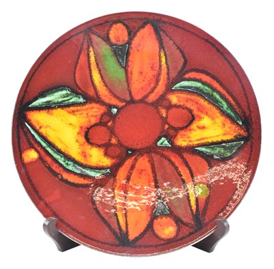 Lot 314 - POOLE POTTERY - DELPHIS RANGE - VINTAGE MID CENTURY 1970S CERAMIC CHARGER PLATE