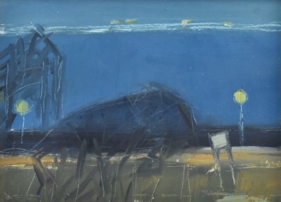 Lot 10 - DAWN SIDOLI (1933-2022) - BRISTOL CHANNEL EVENING - CIRCA 1998