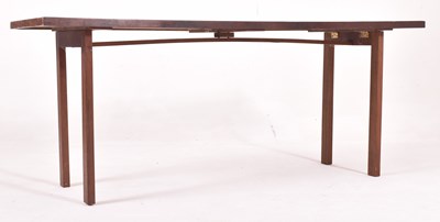 Lot 408 - MID 20TH CENTURY TEAK FOLDING LEG COFFEE TABLE