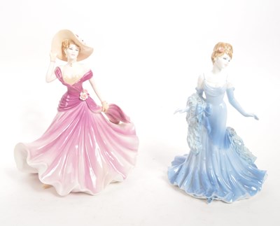 Lot 108 - COALPORT - TWO LADIES OF FASHION FIGURES