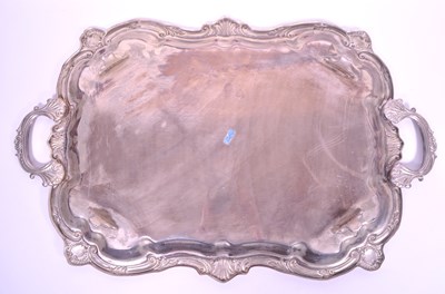 Lot 232 - 20TH CENTURY INTERNATIONAL SILVER COMPANY PLATED TRAY AND SPOONS