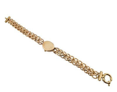 Lot 332 - 9CT GOLD ACCURIST WRISTWATCH