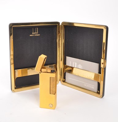 Lot 310 - DUNHILL - MID CENTURY LIGHTER & CIGARETTE CASE