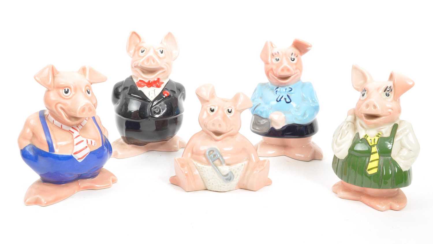 Lot 112 - WADE - NATWEST - FULL SET OF CERAMIC PIGS