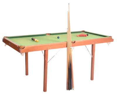 Lot 196 - CRAFTSMAN MADE BY PEGASUS - MID CENTURY TEAK POOL TABLE