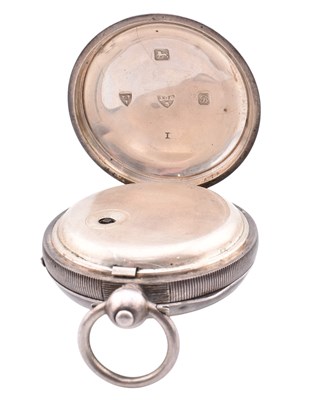 Lot 248 - VICTORIAN HALLMARKED SILVER POCKET WATCH AF WITH FOB & MEDALLION