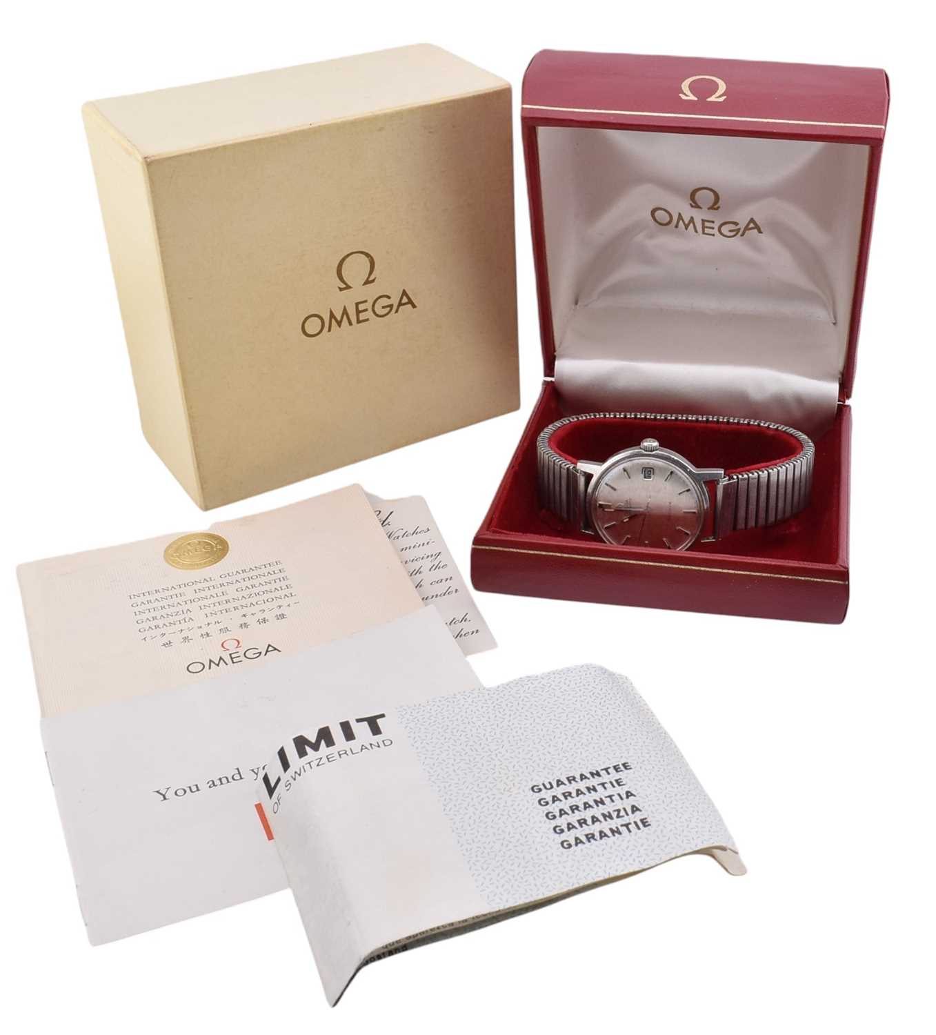 Lot 151 - OMEGA GENEVE AUTOMATIC WRISTWATCH BOXED
