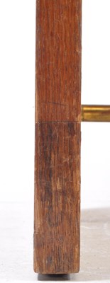 Lot 862 - VINTAGE 1940S ART DECO OAK WRITING TABLE / OFFICE DESK