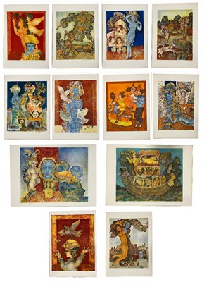 Lot 7 - SAKTI BURMAN & MICHEL BOHBOT - REVES ET REFLETS, 1977 FOLIO