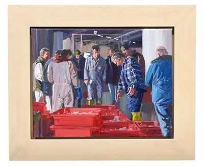 Lot 21 - BERNARD EVANS (B.1929-2014) - FISHING SALE NEWLYN, 2010