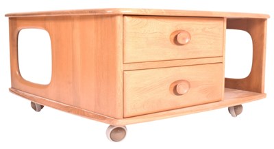 Lot 32 - ERCOL - PANDORA SOLID ELM COFFEE TABLE