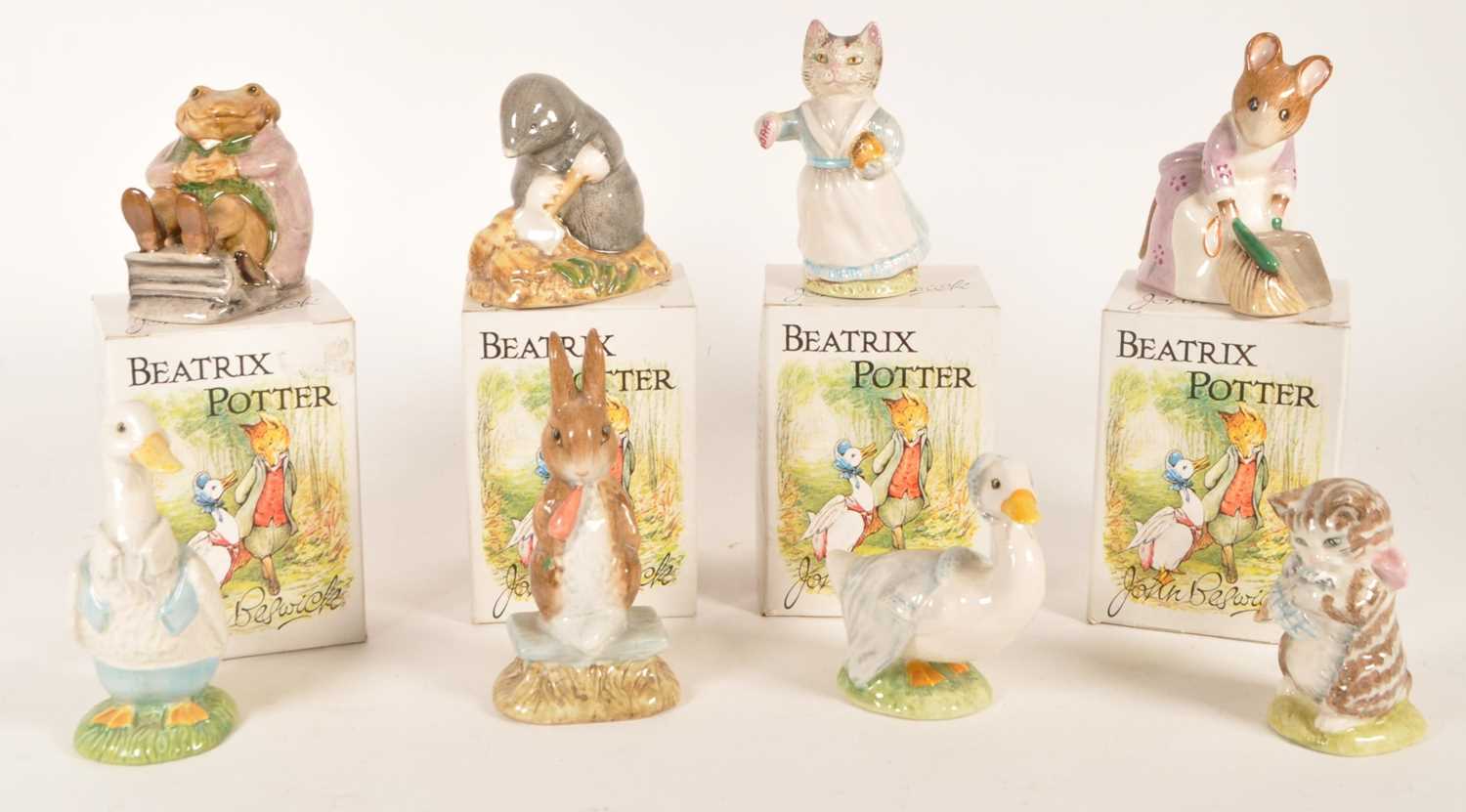 Lot 93 - BESWICK - COLLECTION OF EIGHT BEATRIX POTTER PORCELAIN FIGURES