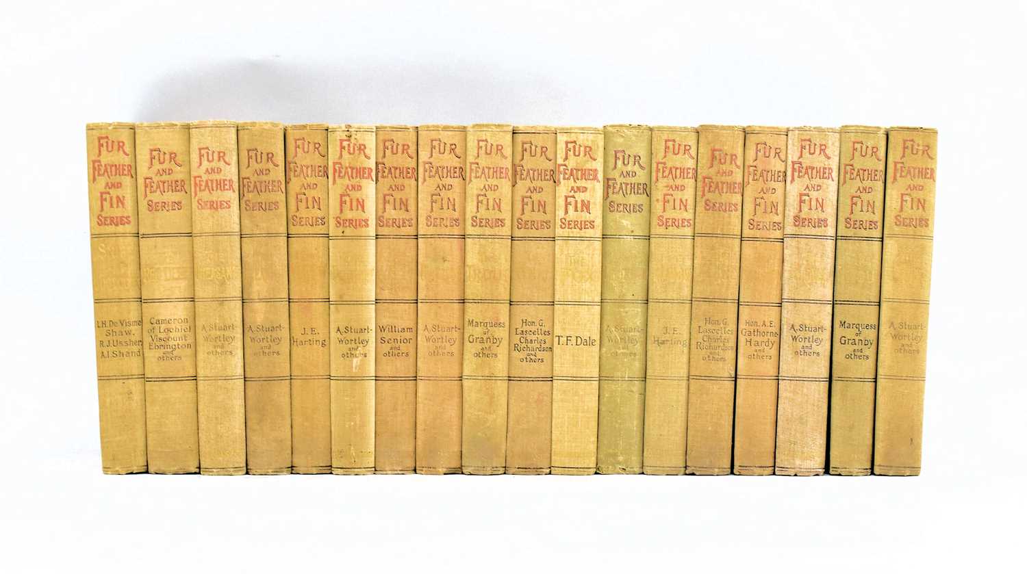 Lot 51 - NATURAL HISTORY. C1900 FUR, FEATHER & FIN SERIES EIGHTEEN VOLS IN ORIG. CLOTH