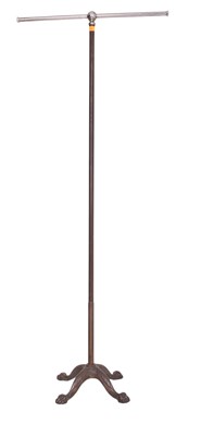Lot 408 - RETRO 20TH CENTURY CAST IRON & CHROME SHOP DISPLAY STAND