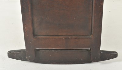 Lot 451 - 17TH CENTURY ENGLISH COUNTRY OAK CARVED OAK CRIB BED