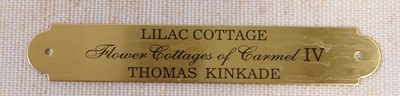 Lot 858 - THOMAS KINKADE (1958 - 2012) - 2002 LIMITED EDITION LILAC COTTAGE PRINT