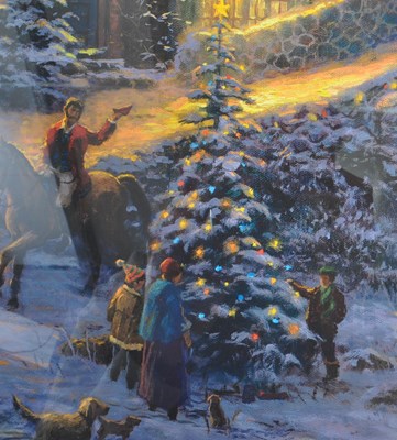 Lot 861 - THOMAS KINKADE (1958 - 2012) - 2007 SPIRIT OF CHRISTMAS LIMITED EDITION PRINT
