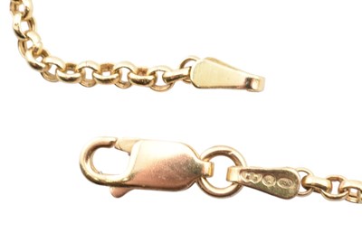 Lot 414 - GOLD EGYPTIAN PENDANT NECKLACE
