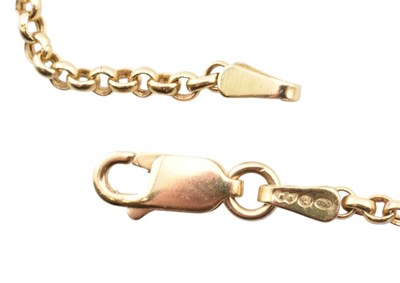 Lot 414 - GOLD EGYPTIAN PENDANT NECKLACE