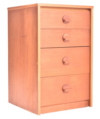 Lot 92 - STAG FURNITURE - VINTAGE MID CENTURY TEAK BEDSIDE TABLE CABINET