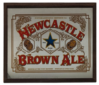 Lot 111 - NEWCASTLE BROWN ALE - PUB DISPLAY MIRROR