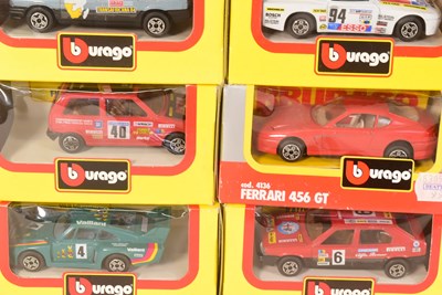 Lot 236 - DIECAST - COLLECTION OF BURAGO 1/43 SCALE DIECAST MODEL CARS