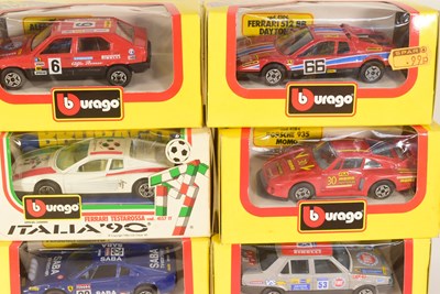 Lot 236 - DIECAST - COLLECTION OF BURAGO 1/43 SCALE DIECAST MODEL CARS