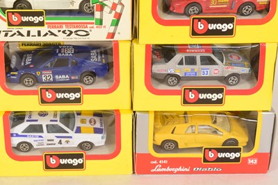 Lot 236 - DIECAST - COLLECTION OF BURAGO 1/43 SCALE DIECAST MODEL CARS