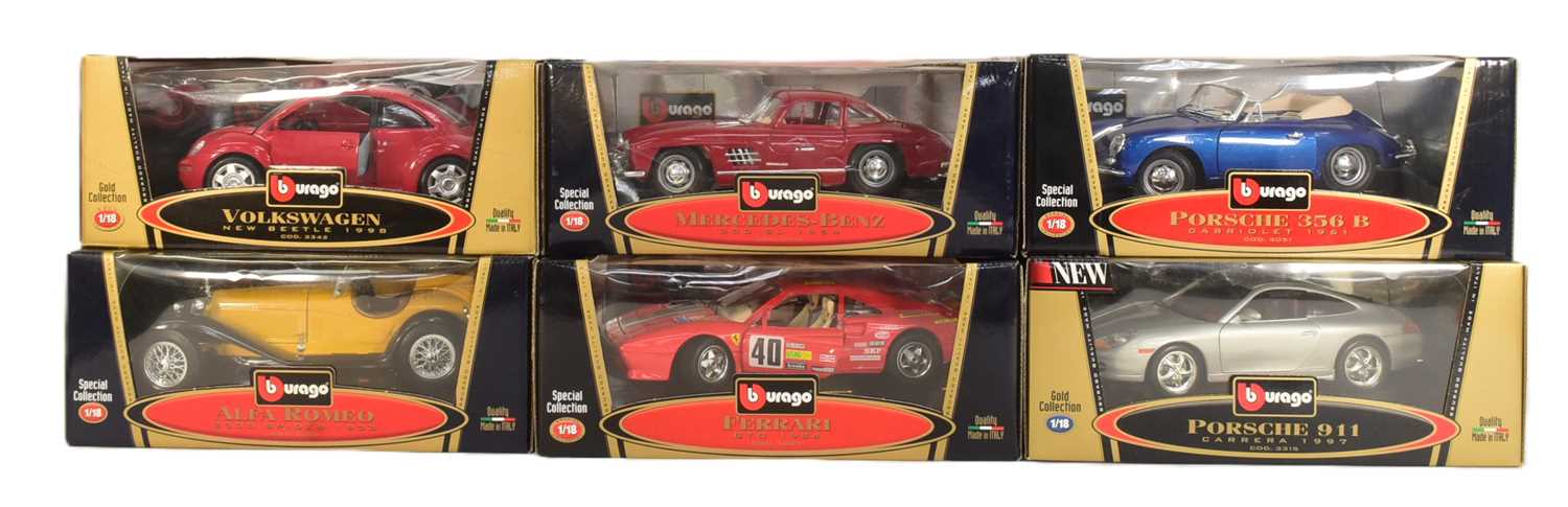 Lot 173 - DIECAST - BBURAGO 1/18 SCALE DIECAST MODEL CARS