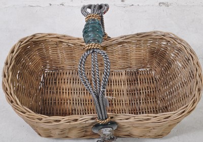 Lot 856 - MAITLAND SMITH - VINTAGE HANDMADE WOVEN LOG BASKET
