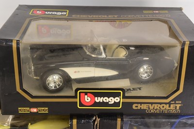 Lot 376 - DIECAST - COLLECTION OF X5 BURAGO 1/18 SCALE DIECAST MODELS