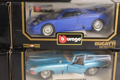 Lot 376 - DIECAST - COLLECTION OF X5 BURAGO 1/18 SCALE DIECAST MODELS