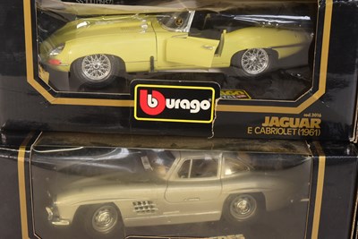 Lot 376 - DIECAST - COLLECTION OF X5 BURAGO 1/18 SCALE DIECAST MODELS