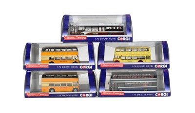 Lot 311 - DIECAST - X5 CORGI ORIGINAL OMNIBUS DIECAST MODELS