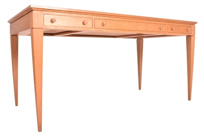 Lot 406 - J. CODRINGTON - HIGH END DESIGN OAK RECTANGULAR TABLE DESK