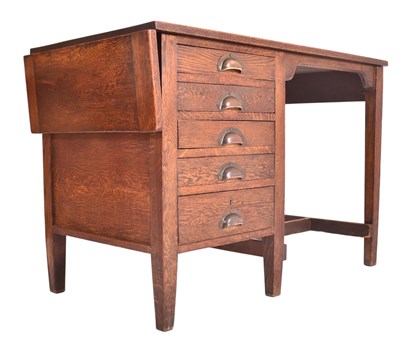 Lot 635 - MID 20TH CENTURY CIRCA 1940S AIR MINISTRY OAK DESK