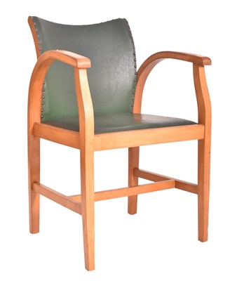Lot 637 - MID 20TH CENTURY CIRCA 1940S BELIEVED AIR MINISTRY BEECH DESK CHAIR